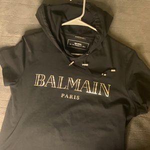 Men’s Balmain hooded shirt